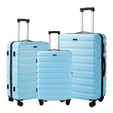 UUH Lightweight Luggage Family Travel Set, 2024 New Lightweight Luggage, with Various Combinations of Three and Four Pieces, Including Gray, Green, Blue, Black, White and Silver for Your Choice, UUH Will Be Your Best Travel Companion.