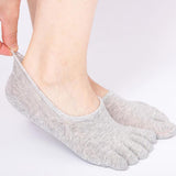 Five Finger Socks for Women and Men Summer Cotton Toe Thin Finger Five Toe Socks Deodorant Cotton Shallow Mouth Invisible Boat Socks Underwear Ankle Socks Bridal Human Womenswear Comfort Basic Minimalist Jelly Shoes with Socks Fluffy Socks