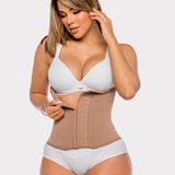 ROSSÉ Powernet Waist Trainer for Women 0325 – Hook Closure, High Compression, Slimming Support Comfort Cotton