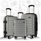 UUH Lightweight Luggage Family Travel Set, 2024 New Lightweight Luggage, with Various Combinations of Three and Four Pieces, Including Gray, Green, Blue, Black, White and Silver for Your Choice, UUH Will Be Your Best Travel Companion.