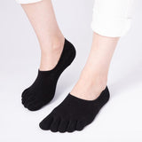 Five Finger Socks for Women and Men Summer Cotton Toe Thin Finger Five Toe Socks Deodorant Cotton Shallow Mouth Invisible Boat Socks Underwear Ankle Socks Bridal Human Womenswear Comfort Basic Minimalist Jelly Shoes with Socks Fluffy Socks