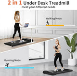 YEMSD 2.25HP Walking Pad Treadmill with LED Display and Remote Control – Compact under Desk Treadmill for Home and Office Use