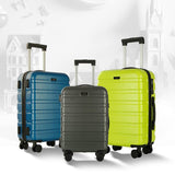 UUH Lightweight Luggage Family Travel Set, 2024 New Lightweight Luggage, with Various Combinations of Three and Four Pieces, Including Gray, Green, Blue, Black, White and Silver for Your Choice, UUH Will Be Your Best Travel Companion.