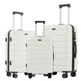 UUH Lightweight Luggage Family Travel Set, 2024 New Lightweight Luggage, with Various Combinations of Three and Four Pieces, Including Gray, Green, Blue, Black, White and Silver for Your Choice, UUH Will Be Your Best Travel Companion.