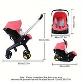 4 in 1 Adjustable Stroller - Compact Foldable Stroller, Comfortable Stroller for Travel and Outdoor Use Nuna Baby Stroller for Baby Trend