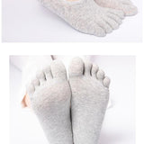 Five Finger Socks for Women and Men Summer Cotton Toe Thin Finger Five Toe Socks Deodorant Cotton Shallow Mouth Invisible Boat Socks Underwear Ankle Socks Bridal Human Womenswear Comfort Basic Minimalist Jelly Shoes with Socks Fluffy Socks